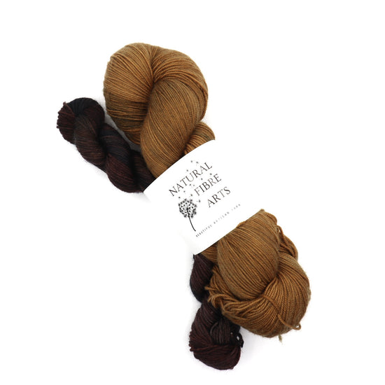 Nasturtium & Chocolate Brown Sock Set