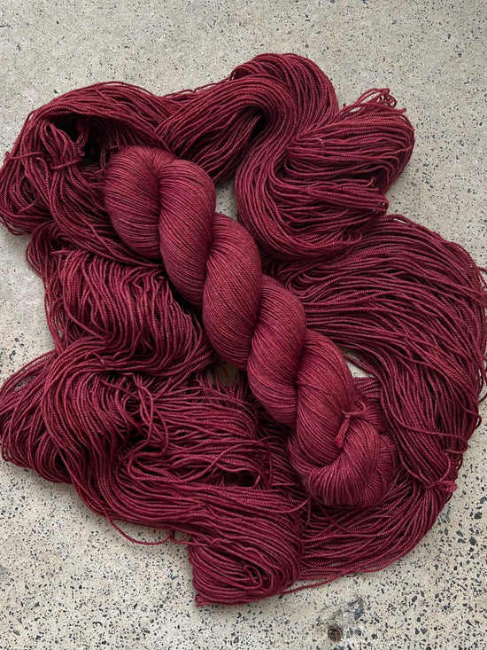 Merino Silk Yak Yarn | Raspberry Glow