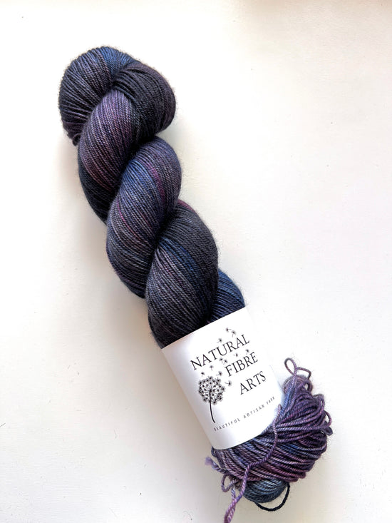 Merino Silk Cashmere - Nightcap yarn skein