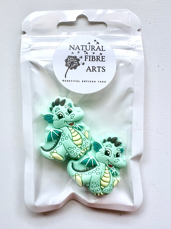 Needle Protectors | Mint Green Baby Dragons