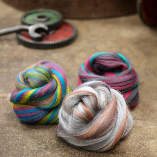 Appledore Spinning Tops - John Arbon Fibre - Natural Fibre Arts