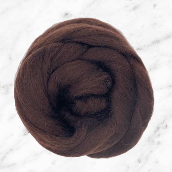 Mocha | Corriedale 100 gram Spinning Tops