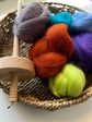 Tasting pack | Corriedale 150 grams Fibre Tops in 6 vibrant colors.