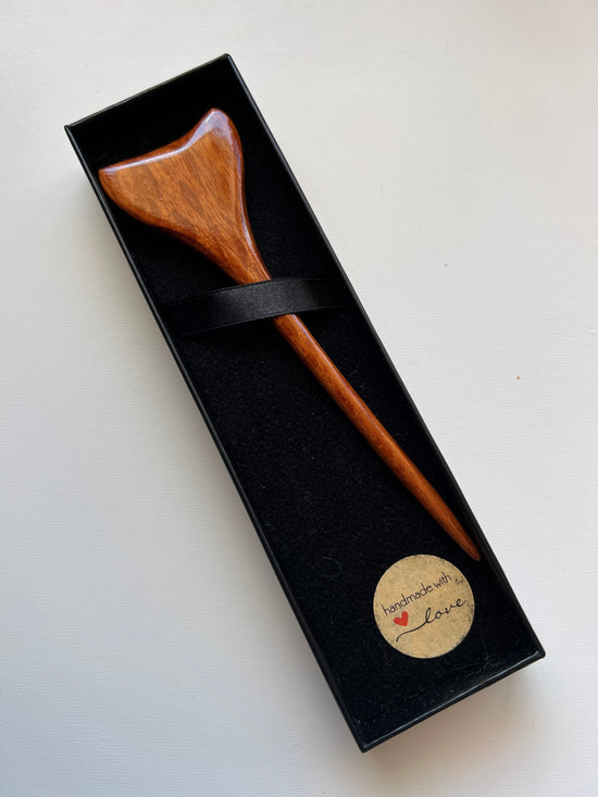 Hand Carved Shawl Pin - Sheoak