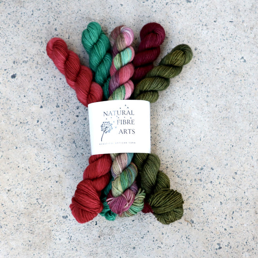 Christmas in July Traditional Mini Skein Pack of 5