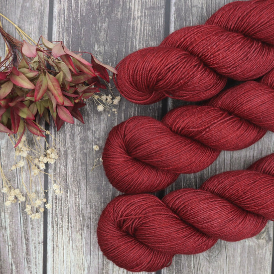 Merino Silk Yak Yarn | Claret