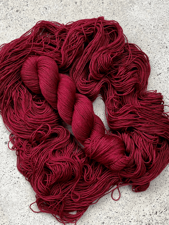 Merino Silk Yak Yarn | Ruby Red