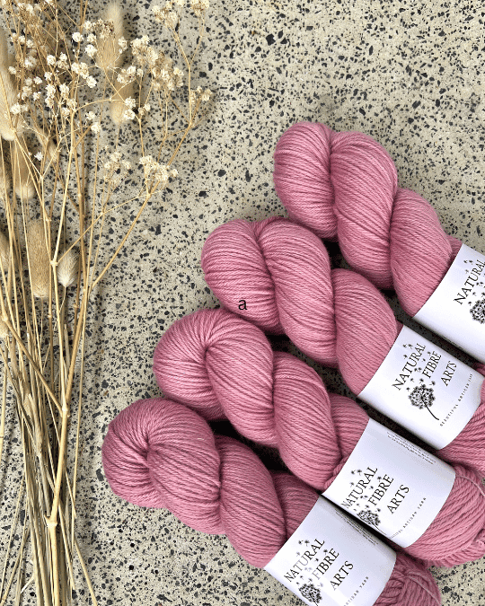 SRS Merino 8 Ply DK | Vintage Rose yarn skein