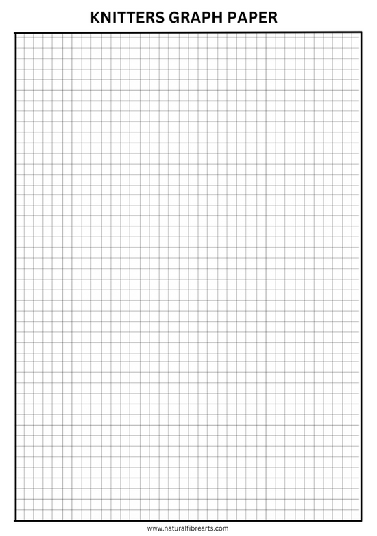 Knitters Graph Paper- Free Download - Natural Fibre Arts