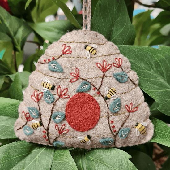 Beehive Felt Embroidery Kit