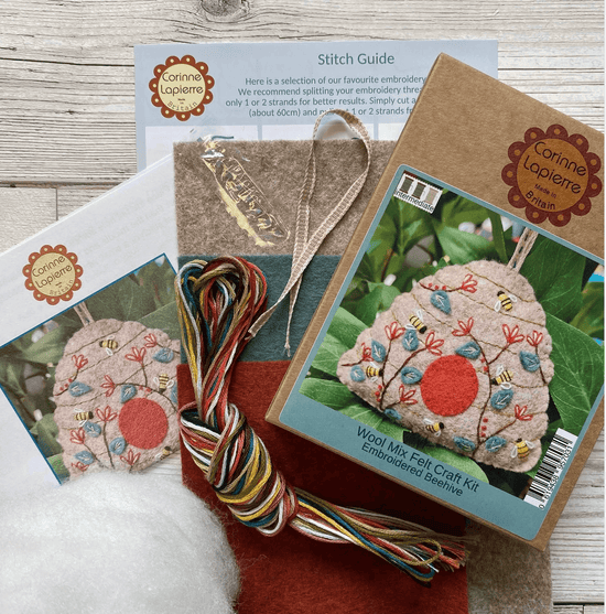 Beehive Felt Embroidery Kit