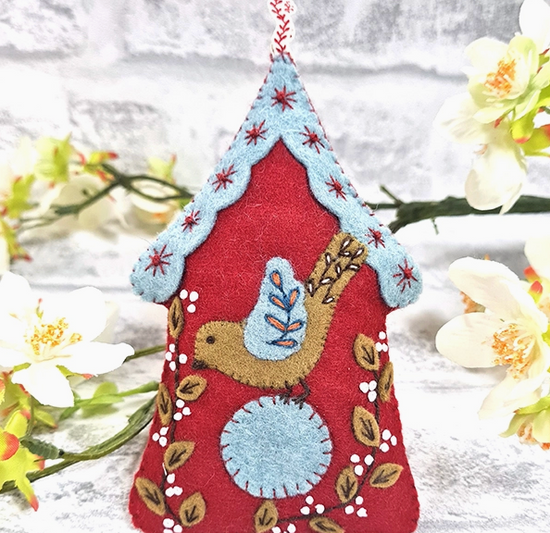 Folk Birdhouse Felt Craft Kit