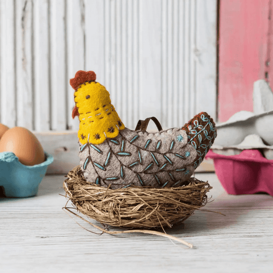 French Hen Felted Craft Kit