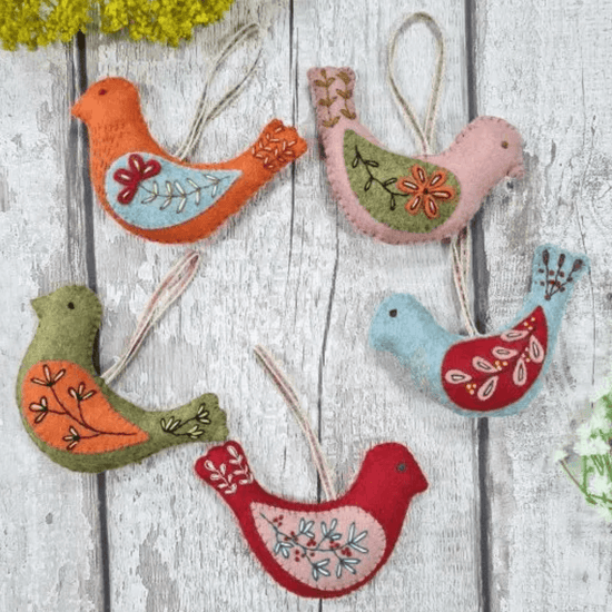 Folk Birds Felted Craft Kit