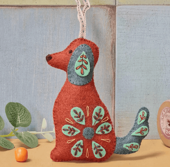 Folk Dog Felted Craft Kit