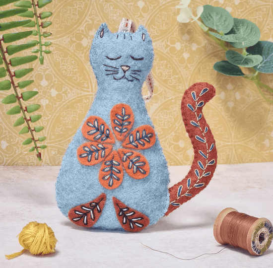 Folk Cat Felted Craft Kit