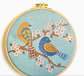 Birds Printed Linen Embroidery Kit