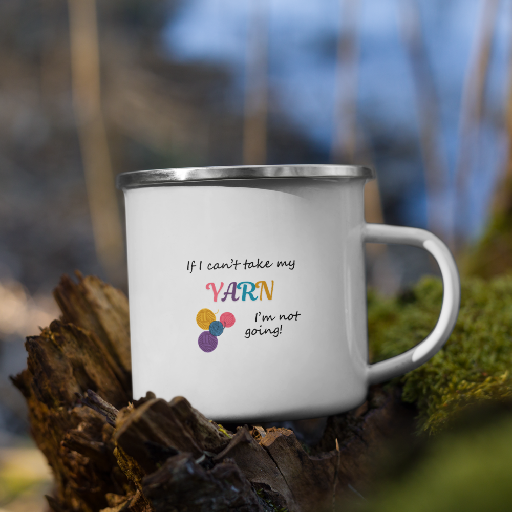 I'm Not Going Enamel Mug