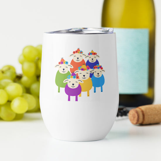 My Flock Wine tumbler