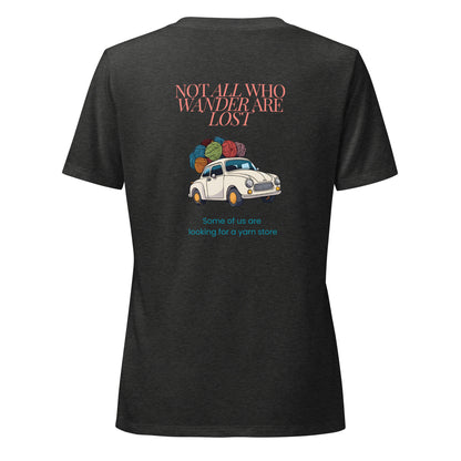 Not All Who Wander Are Lost Women’s relaxed v-neck t-shirt