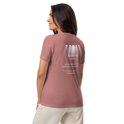 Knitterati Women’s relaxed v-neck t-shirt